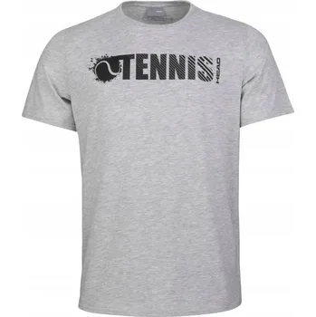 Chlapecké oblečení TENISOVÉ TRIČKO CHLAPECKÉ HEAD FONT T-SHIRT BOY ŠEDÉ MELÍROVANÉ 140