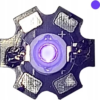 Polovodič LED dioda Epistar 3W UV 395-405nm na PCB 5mm