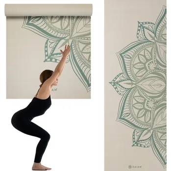 podložka na cvičení PODLOŽKA NA JÓGU VINTAGE GREEN POINT 5MM /GAIAM