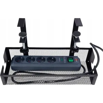 Psací stůl ORGANIZÉR POD STŮL NA KABELY POLICE POD DESKU STOLU KRYTKA DRŽÁK NA KABELY