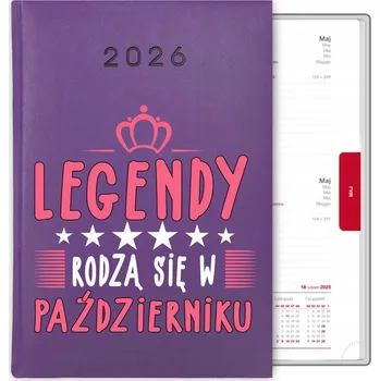Kalendář Knihový kalendář 2026 A5 fialový