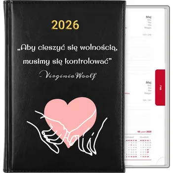 Diář Knižkový kalendář 2026 A5 černý