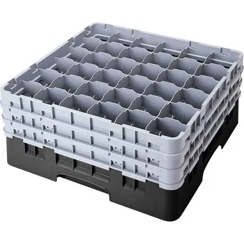 Příslušenství pro myčku Cambro Koš Camrack 36 pozic, výška sklenice 13,2 cm - Černá