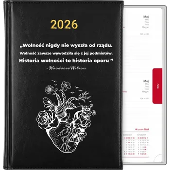 Kalendář Knižkový kalendář 2026 A5 černý