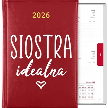 Kalendář Knižní kalendář 2026 A5 červený