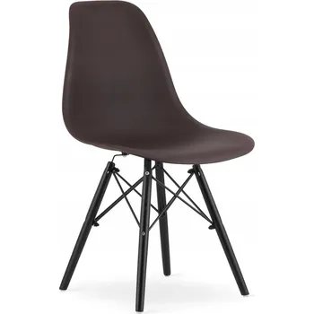 Jídelní židle Židle OSAKA káva / černé nohy x 4