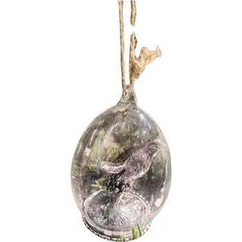 Vánoční dekorace HIGHLIFE Vánoční ozdoba - Ptáček ve skle