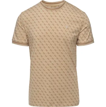 Pánské tričko Pánské Tričko s krátkým rukávem GUESS MARSHALL T-SHIRT Z2YI05J1314-P13W – Béžová L