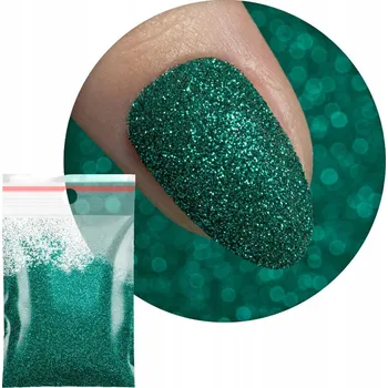 Prášek Ozdoby Na Nechty 20g Kosmetický Zelený Třpytky Č. 70