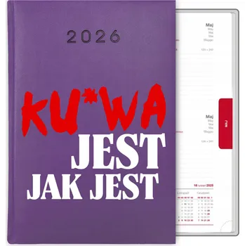 Kalendář Knihový kalendář 2026 A5 fialový