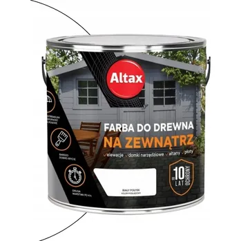Lak na dřevo Barva na dřevo Altax akrylátová bílá lesklá 2,5 l