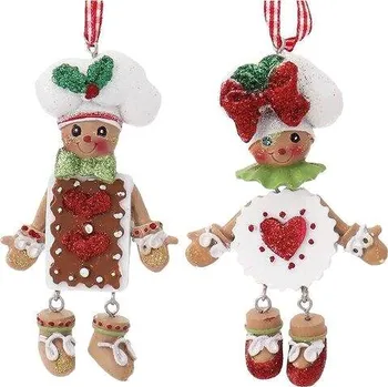 Vánoční dekorace KURT ADLER Ozdoba perníkové sušenky