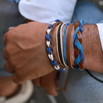 Náramek EVOLUTION GROUP CZ Sada pánských náramků - 53058.3