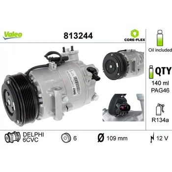 Kompresor klimatizace Kompresor, klimatizace VALEO 813244