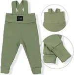 ESITO Rostoucí žebrované kalhoty s laclem Color Sage Velikost: 56 - 62