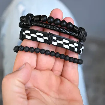 Náramek EVOLUTION GROUP CZ Sada pánských náramků - 53054.3