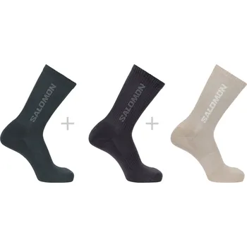 Pánské oblečení ponožky Salomon Everyday Crew 3 - Pack Multicolor M