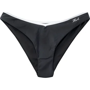 Dámské plavky Dámský Spodní díl plavek KARL LAGERFELD KARL DNA BINDING BOTTOMS 230W2203-999 – Černá XS