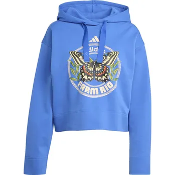 Dámská mikina Dámská Mikina ADIDAS FARM HOODIE JL8608 – Modrá XL