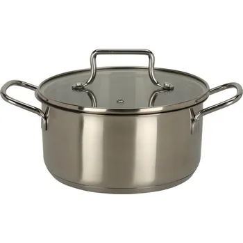 Hrnec EH Kastrol nerezový, pr. 18 cm, stříbrná