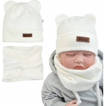 Čepice ČEPICE NÁKRČNÍK dětský set S PODŠÍVKOU 48-50