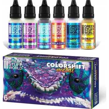 Výtvarná barva Akrylové barvy Green Stuff Chameleon - Sada 1
