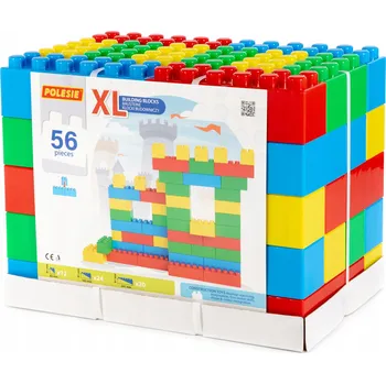 ostatní stavebnice Stavebnice XL 56 dílů „Stavitelský“ velký set Polesie