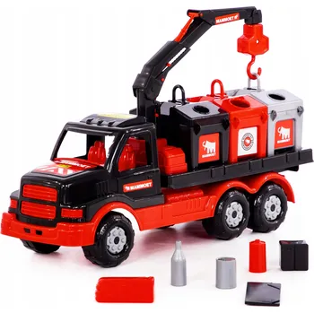 autíčko Nákladní auto Polesie 68507 černo-červené