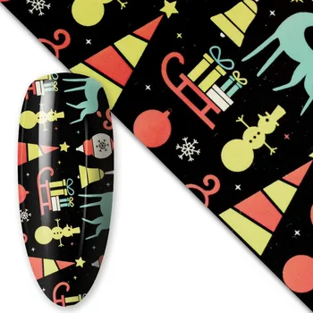 Fólie na zdobení nehtů vánoční motiv 38