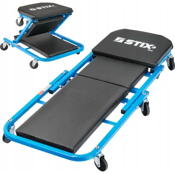 Skládací dílenské lehátko 2v1 LWS-36 STIX - stolička, sedátko, taburet