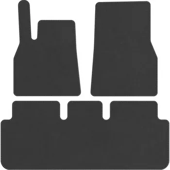 autokoberec Koberce Edecor velurové 3 ks