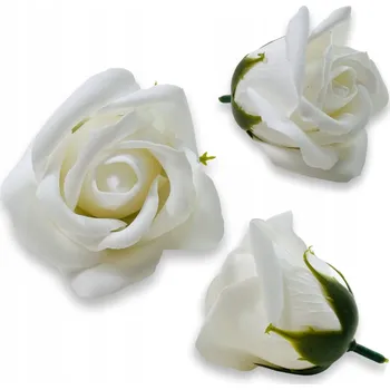 umělá květina Bílá mýdlová růže Květiny z mýdla do flowerboxů Kytičky Růže z mýdla