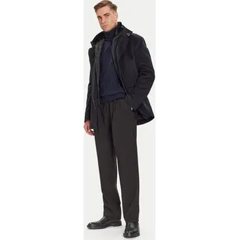 Dámský kabát JOOP! Vlněný kabát 17 JO-48Gary 30048807 Tmavomodrá Regular Fit 54