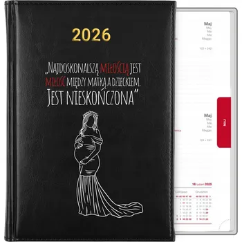 Kalendář Knižkový kalendář 2026 A5 černý