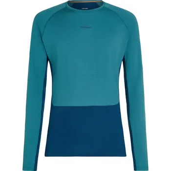 Pánské funkční triko Icebreaker Men Merino 200 ZoneKnit LS Crewe Velikost: M / Barva: modrá/světle modrá