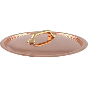 Poklice Měděná poklice s bronzovým úchytem O 18 cm MAUVIEL