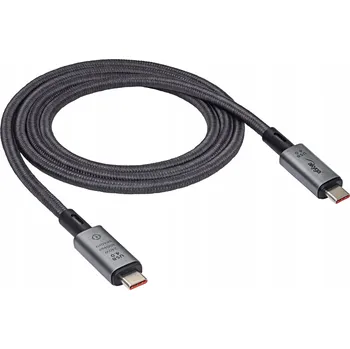 Datový kabel Kabel Akyga USB-C - USB-C 1 m šedý