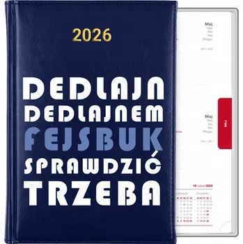 Kalendář Knižní kalendář 2026 A5 modrý