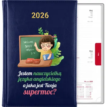 Kalendář Knižní kalendář 2026 A5 modrý