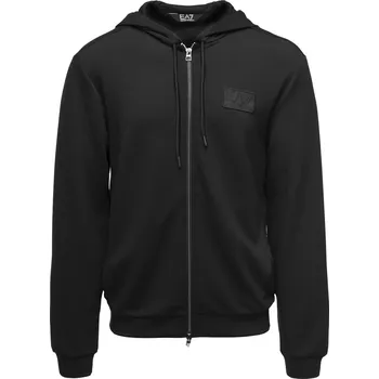 Pánská mikina Pánská Mikina EA7 TRAIN LUX M HOODIE FZ DOUBLE KNIT 6DPM82PJZKZ1200 – Černá XL