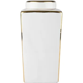 Dóza na potraviny KERAMICKÁ NÁDOBA na koření BÍLÁ XL