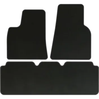 autokoberec Koberce Edecor velurové 3 ks