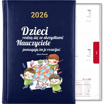 Kalendář Knižní kalendář 2026 A5 modrý