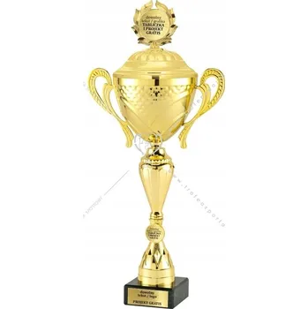 Zlatý Pohár s Emblémem a Víkem 41 cm + GRAVÍROVÁNÍ DÁREK