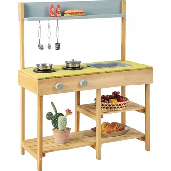 Dětská kuchyňka Dřevěná kuchyňka pro děti Kuchyňka na hraní Hra na domácnost
