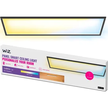 Stropní světlo WiZ Panel Tunable White 36W obdélník černý