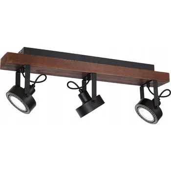 Luminex Stropní Svítidlo Viva Černá Lišta Dřevo 3 (1229)