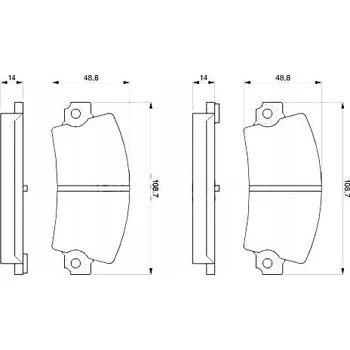 Brzdová destička BOSCH 0 986 463 490 Sada brzdových destiček, kotoučové brzdy