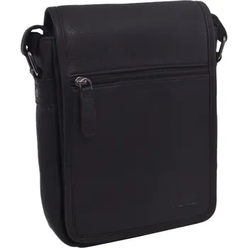 Kabelka Mercucio Pánské kožené crossbody černá nappa 250906