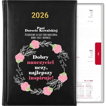 Kalendář Knižkový kalendář 2026 A5 černý